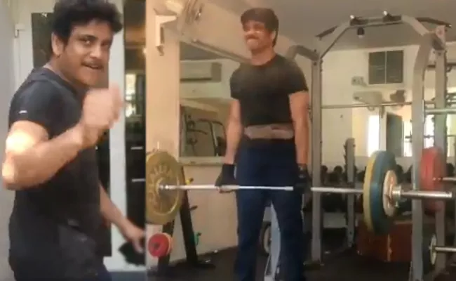 Nagarjuna Accept Fitness Challenge Posted Video - Sakshi