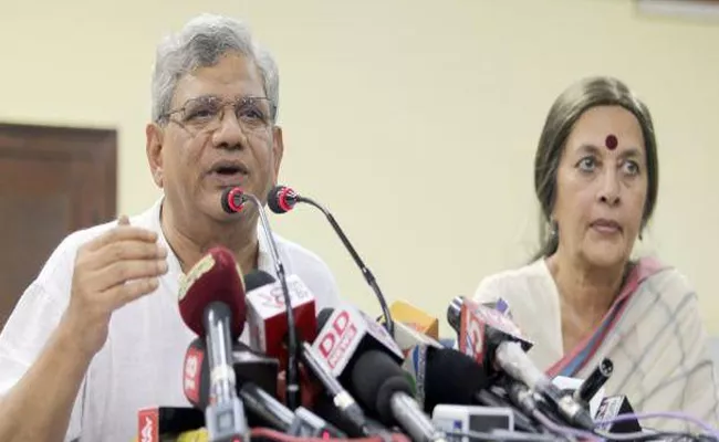 CPI Sitaram Yechury Slams PM Modi On NDA 4 Years Regime - Sakshi