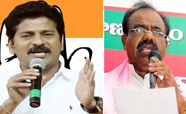 Small Arguments Between Revanth Reddy And Madhusudhana Chary - Sakshi