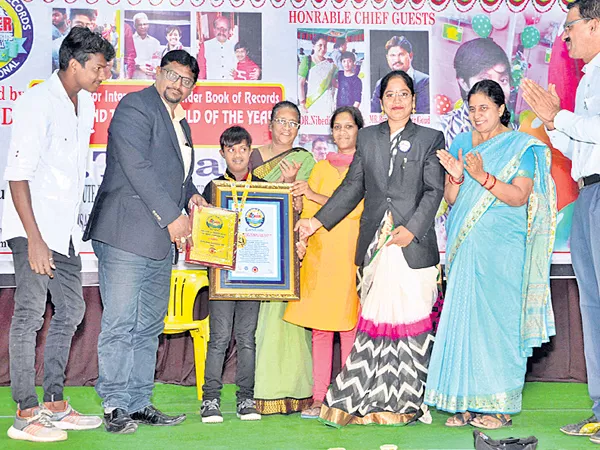 9 years down syndrome boy dance enter Wonder Book of Records  - Sakshi