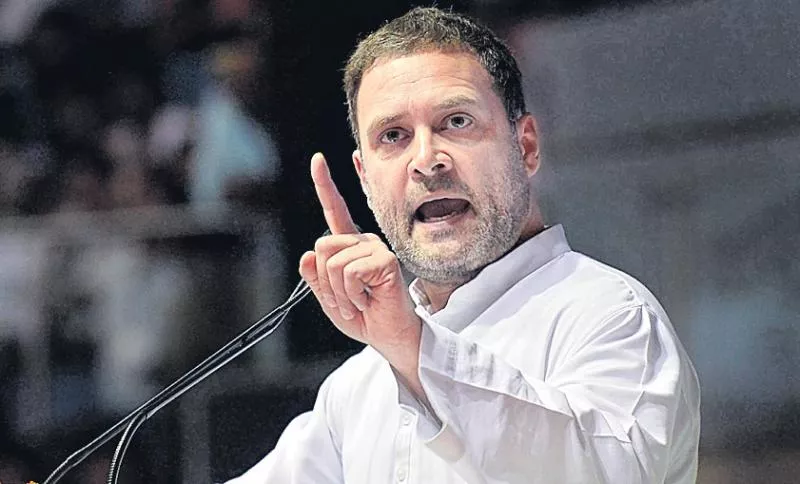 India a slave to handful of BJP-RSS leaders, says Rahul Gandhi - Sakshi