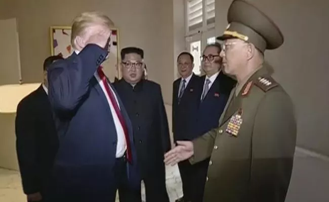 Donald Trump Salute To North Korea Military General Is Common Courtesy Says White House - Sakshi