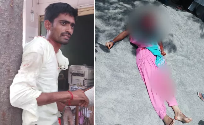 woman brutally murdered in karimnagar district - Sakshi