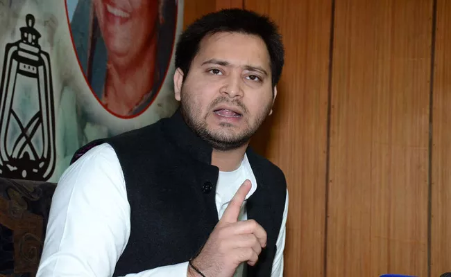 Law And Order Situation Shameful In Bihar Tejashwi Yadav - Sakshi