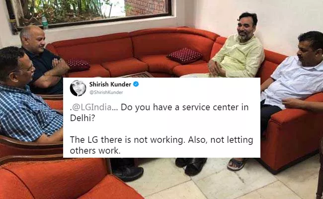 LG  In Delhi Not Working : Tweets Shirish Kunder, LG  Electronics Responds - Sakshi