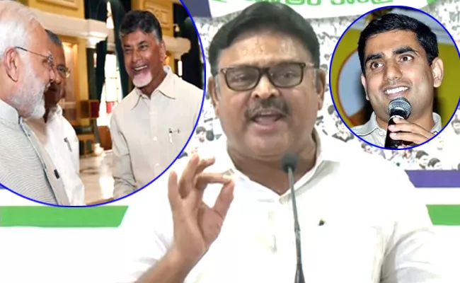 Ambati Rambabu Slams Nara Lokesh And Chandrababu Naidu For False Propaganda - Sakshi