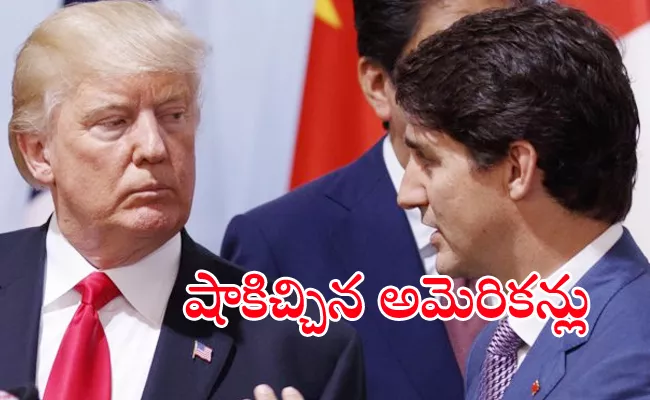 Ipsos poll More Americans side with Trudeau than Trump - Sakshi