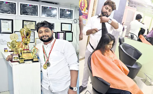 Hair Stylist Sampath Special Story Hyderabad - Sakshi