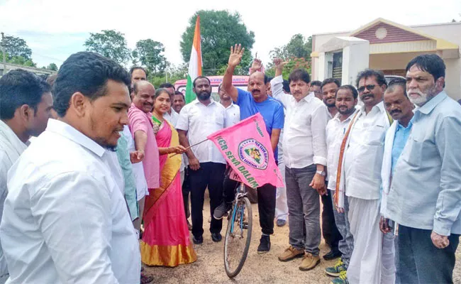 KCR Sevadal Bicycle Trip - Sakshi