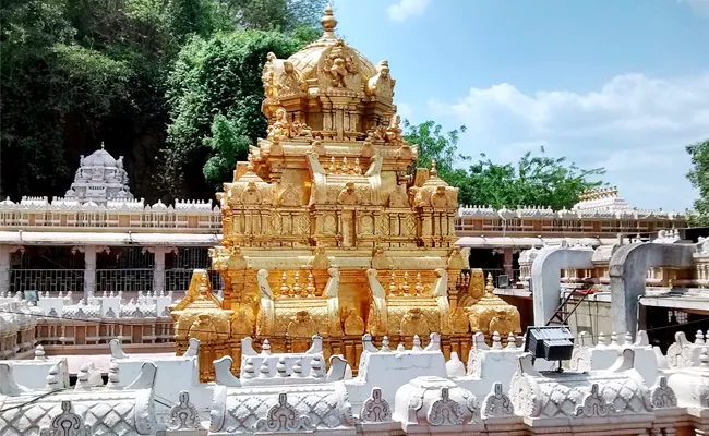 Three Hair Cuts In Durga Temple Krishna  - Sakshi