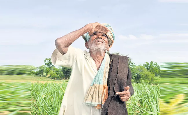 No Rain In Telangana Farmers Are Waiting For Crop - Sakshi