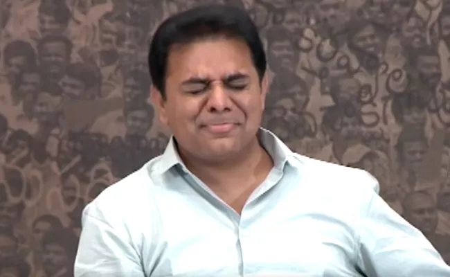 Minister KTR Tweet On Childs Homework - Sakshi