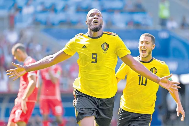  Belgium Displays Its Depth in a World Cup Rout of Tunisia - Sakshi