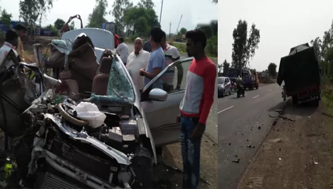 Four People Killed In Madhya Pradesh Road Accident - Sakshi