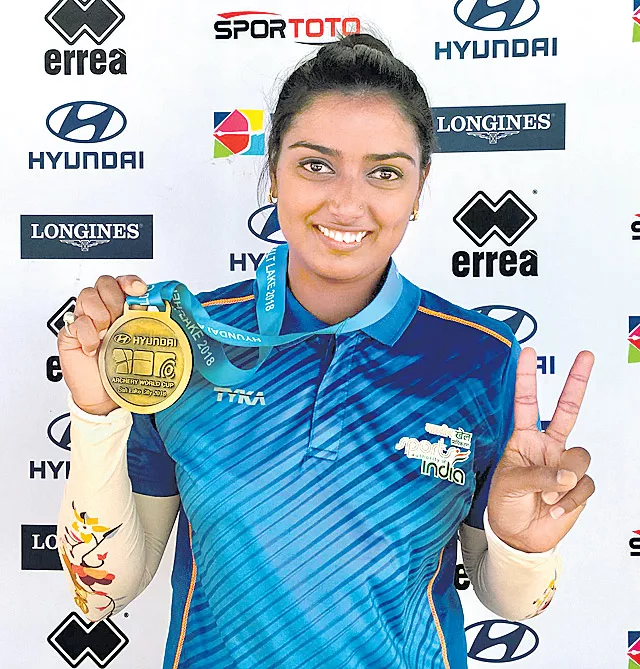 Deepika Kumari wins gold at Archery World Cup stage event - Sakshi