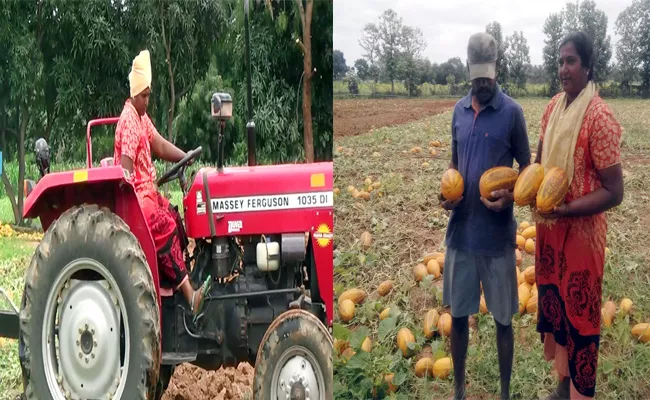 Woman Farmer Crashed Cucumber Crop In Karnataka - Sakshi