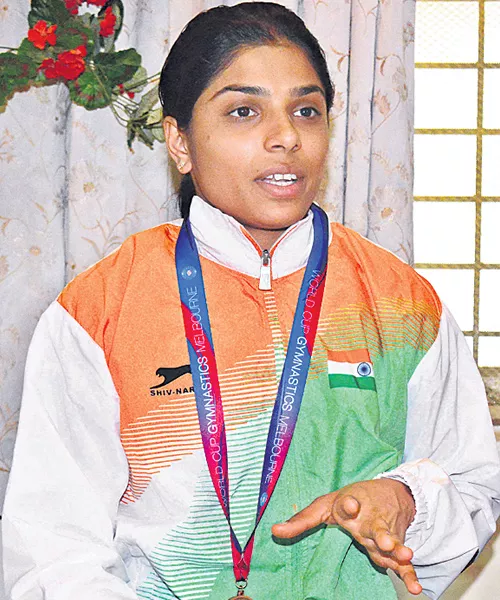 Aruna reddy placed in Indian Gymnast Team - Sakshi