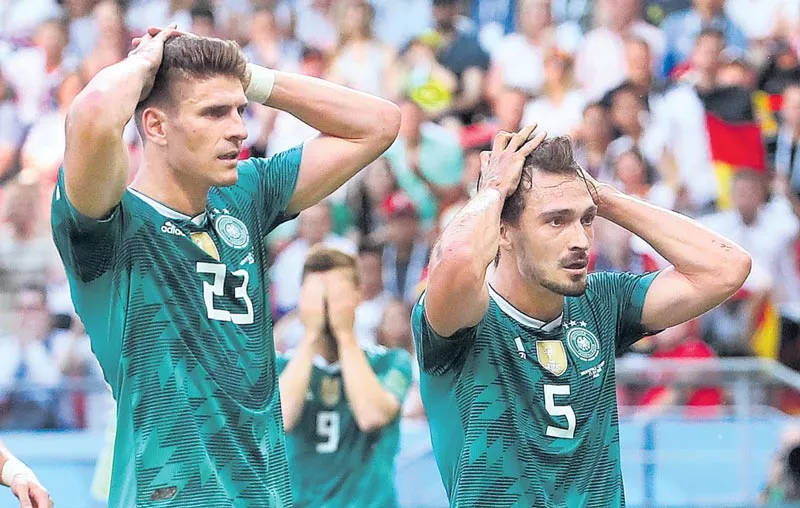 Germany vs South Korea: Germany suffer shock World Cup exit with 0-2 loss to South Korea - Sakshi