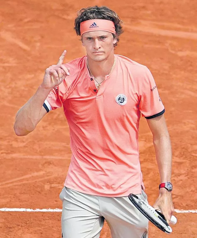 Alexander Zverev battles to first grand slam quarterfinal  - Sakshi