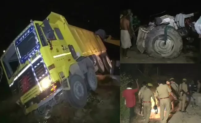 Road Accident in Uttar Pradesh - Sakshi