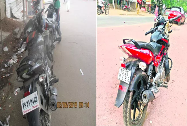 Two bikes with one number - Sakshi