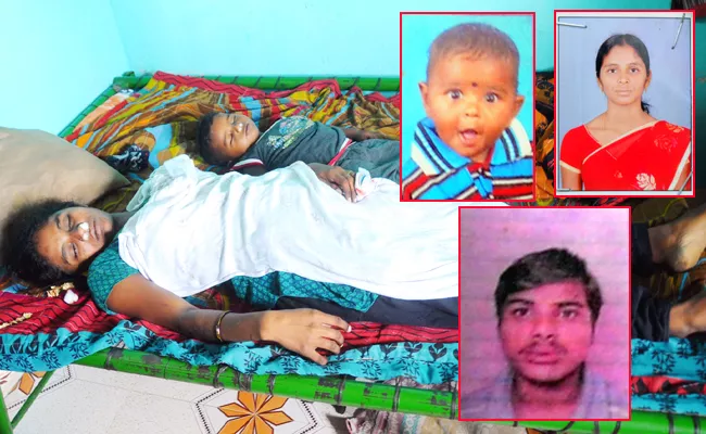 Husband Killed Pregnent Wife And Son In Kurnool - Sakshi