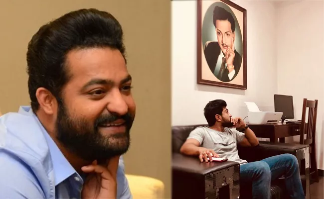 Jr NTR Tweeted a Pic of Ram Charan with Senior NTR Photo - Sakshi