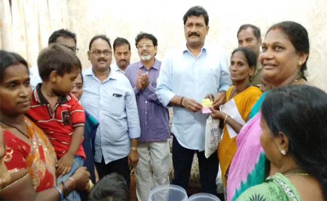 Lottery For Hudhud Victims Plots Scheme In Ganta Srinivasa Rao House - Sakshi