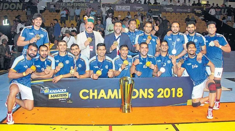 India hammer Iran to lift Kabaddi Masters trophy - Sakshi