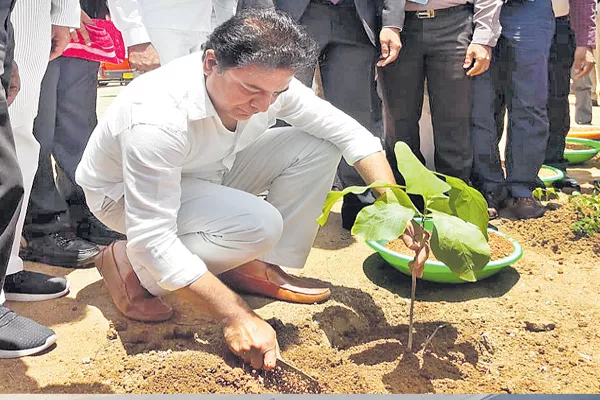 Land Pooja for Pharmaceuticals Company - Sakshi