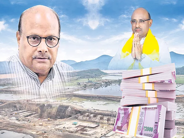 Full of Irregularities in the Polavaram left canal works - Sakshi