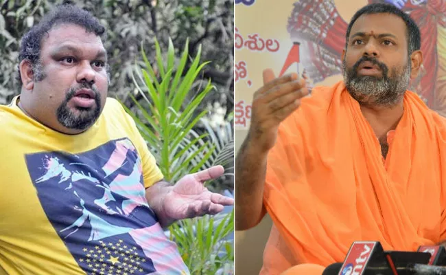 Kathi Mahesh Tweet Against Swamy Paripoornananda Externed - Sakshi