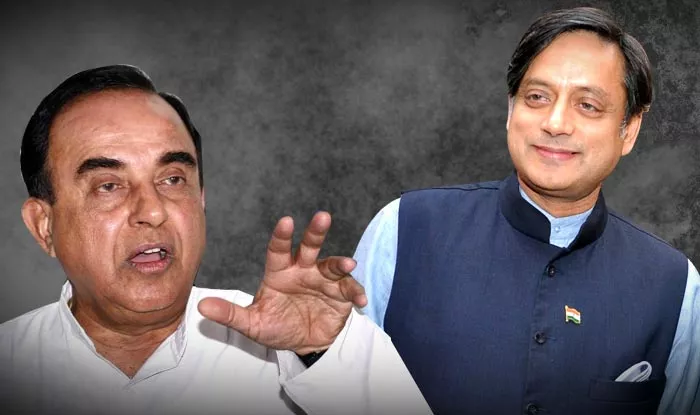 Swamy Attacks Shashi Tharoor For Hindu Pakistan Remark - Sakshi