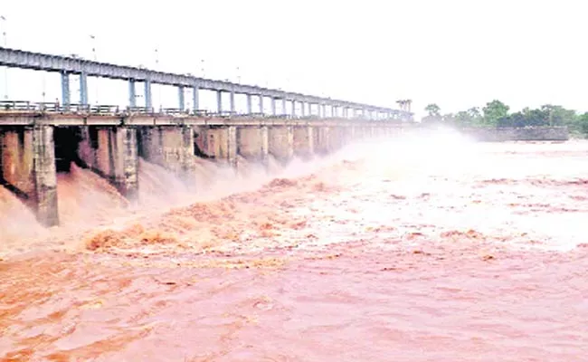 Increased Flood Water To Taliperu - Sakshi