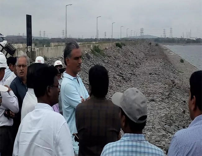 Yellampalli Project Works Harish Rao Adilabad - Sakshi