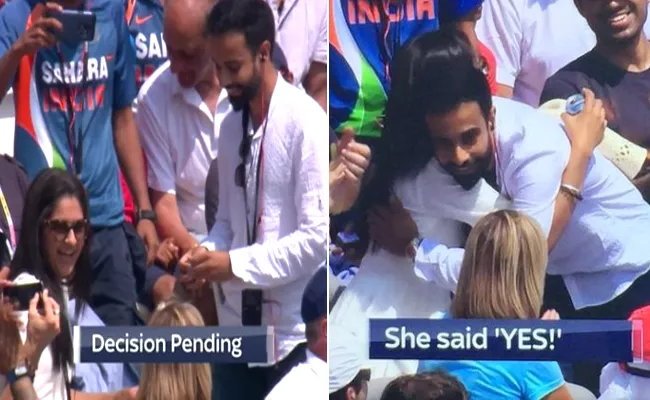 Marriage Proposal In Lords Stadium During England India Second ODI - Sakshi