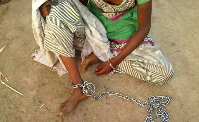 Father Ties Up 17 Year Old Daughter With Chain - Sakshi