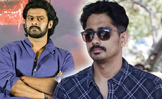 Prabhas Fans Comments On Siddharth Tweet - Sakshi