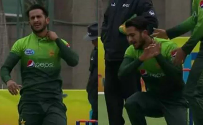 Hasan Ali Bomb Explosion Celebration During Cricket Match Turns Painful - Sakshi