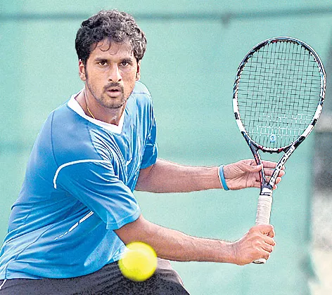 Astana Challenger: Saketh Myneni defeats Mikhail Youzhny - Sakshi