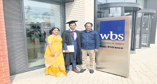 Minister Lakshma reddy Attends Sons Convocation In England - Sakshi