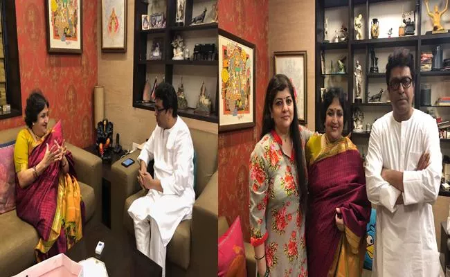 Rajinikanth Wife Latha Meets Raj Thackeray - Sakshi