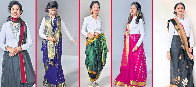 New fashion show to sarees - Sakshi