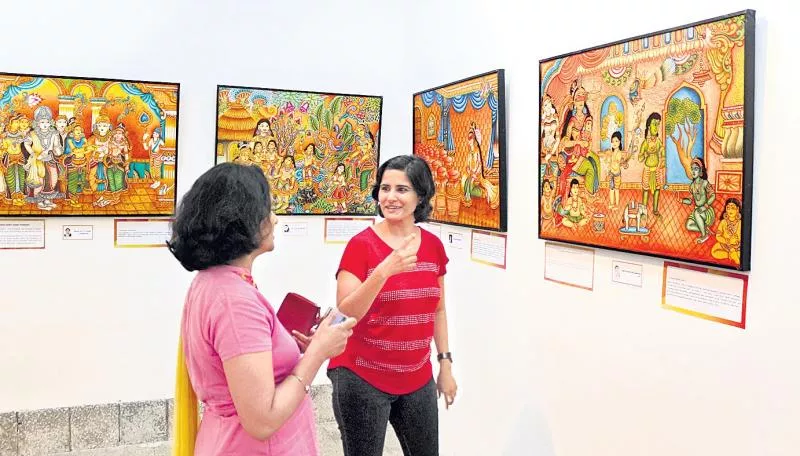 Mahabharata was written in murals - Sakshi