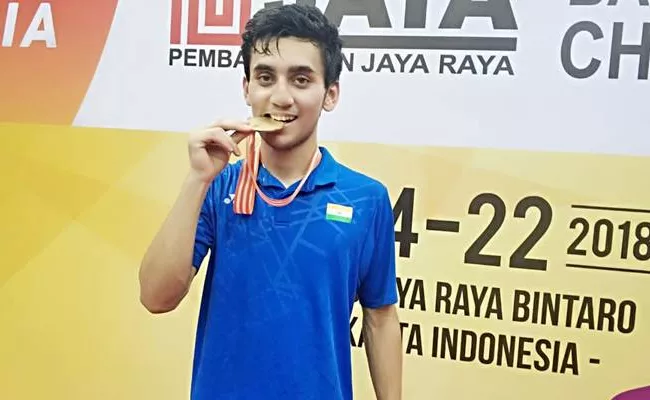 Lakshya Sen wins Indias first mens singles gold in 53 years - Sakshi