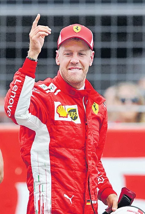 VETTEL ON POLE IN GERMANY BUT DRAMA FOR HAMILTON - Sakshi