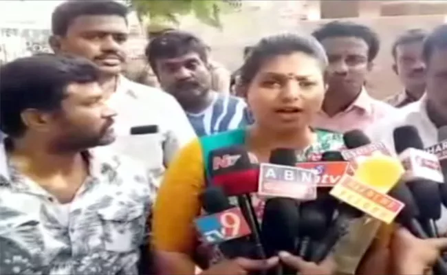 MLA RK Roja Arrest - Sakshi