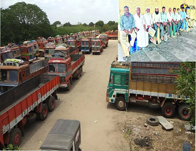 Lorry Owners Strike YSR Kadapa - Sakshi