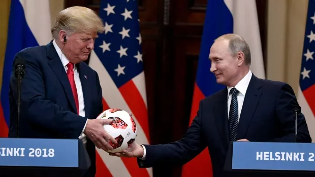 Football Gifted To Trump By Putin Has Microchip - Sakshi