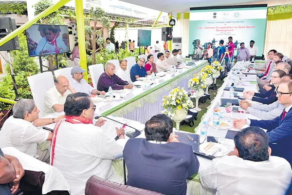 Pocharam srinivas reddy in Indo-German Seed Sector Convention  - Sakshi